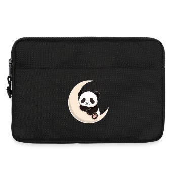 Panda Mondkuscheln - Laptoptasche 13" - Schwarz - Vorne