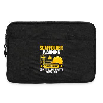  Scaffolding Planks Construction Worker Scaffold - Laptop bag 13" - black - Front
