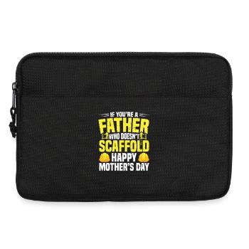 Échaffleur Fête des Pères, Constructeur d’échafaudages Papa Papa - Sacoche pour ordinateur portable 13 pouces - noir - Devant