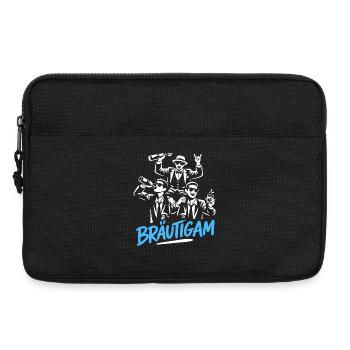 T-shirt du marié de la fête de garçon Grondement de la fête de garçon - Sacoche pour ordinateur portable 13 pouces - noir - Devant