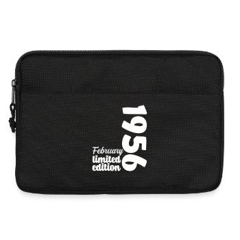 Cadeau d'anniversaire Février 1956 70 ans Vintage - Sacoche pour ordinateur portable 13 pouces - noir - Devant