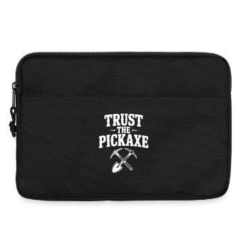 Trust the Pickaxe - Laptop bag 13" - black - Front