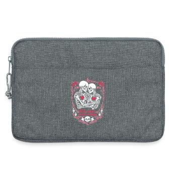 Till death is not enough | Skelett | ewige Liebe - Laptoptasche 13" - Grau meliert - Vorne