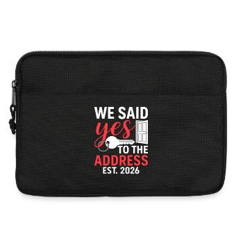 We Said Yes to The Address 2026 - Sacoche pour ordinateur portable 13 pouces - noir - Devant