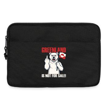 Le Groenland n’est pas à vendre - Sacoche pour ordinateur portable 13 pouces - noir - Devant