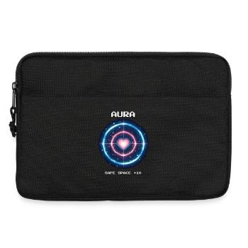 Aura d’Espace Sûr | Empathie en travail social - Sacoche pour ordinateur portable 13 pouces - noir - Devant