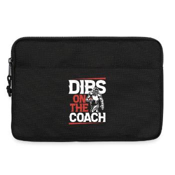 Dibs Ont The Coach Season Football Player Fan - Laptoptasche 13" - Schwarz - Vorne