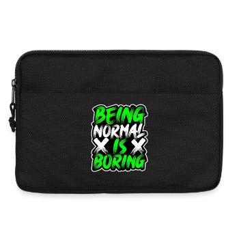 being-normal-is-boring - Laptop bag 13" - black - Front