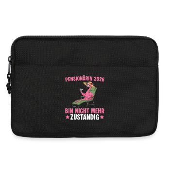 Pensioner 2026 Flamingo - Adieu à la pension - Sacoche pour ordinateur portable 13 pouces - noir - Devant