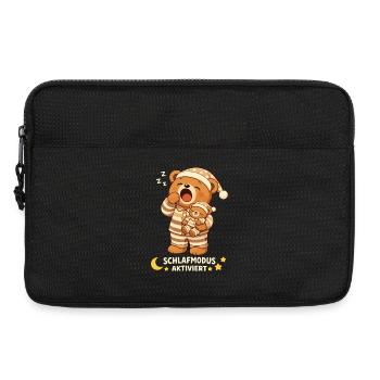 Sleep Shirt Sleeping Pajamas Teddy Bear Sleep Mode - Laptop bag 13" - black - Front
