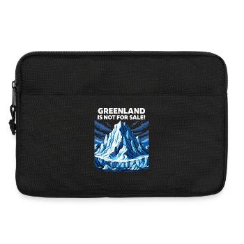 Greenland Is Not For Sale - Laptop bag 13" - black - Front