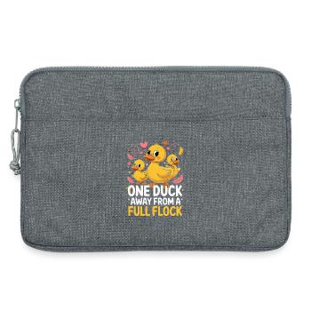  One Duck Away From A Full Flock Lustige - Laptoptasche 13" - Grau meliert - Vorne