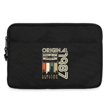 1987 Vintage Born Birthday Retro Gift - Laptop bag 13" - black - Front