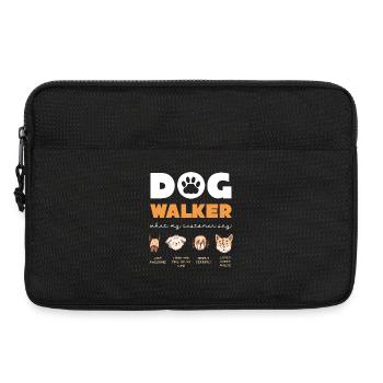 Hundewalker Zitate Kollektion - Laptoptasche 13" - Schwarz - Vorne