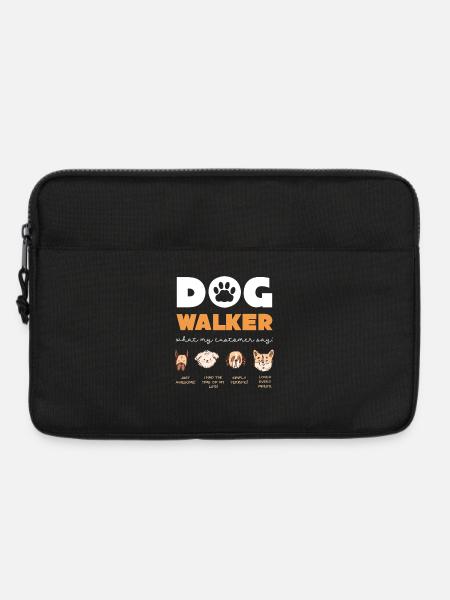 Hundewalker Zitate Kollektion - Laptoptasche 13" - Schwarz