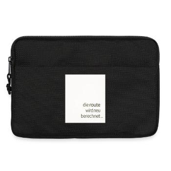 The route is recalculated – a modern statement - Laptop bag 13" - black - Front