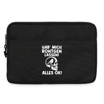 I had an X-ray everything ok bird in my head - Laptop bag 13" - black - Front