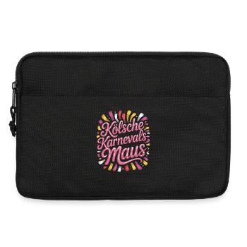 Kölsche Karnevalsmaus Karneval Köln Kölner Maus - Laptoptasche 13" - Schwarz - Vorne