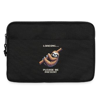 Loading... Please be patient | Sloth Humor - Laptop bag 13" - black - Front