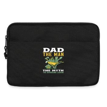 Papa Der Mann Lustig Gartenarbeit - Laptoptasche 13" - Schwarz - Vorne