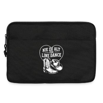 Nie zu alt für Line Dance Western Herz - Laptoptasche 13" - Schwarz - Vorne