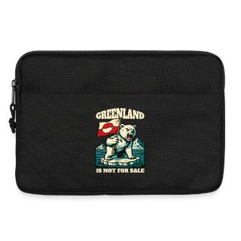 Greenland Is Not For Sale - Laptoptasche 13" - Schwarz - Vorne
