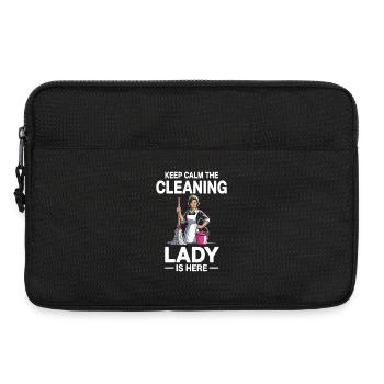 Femme de ménage Humour professionnel de la maison - Sacoche pour ordinateur portable 13 pouces - noir - Devant