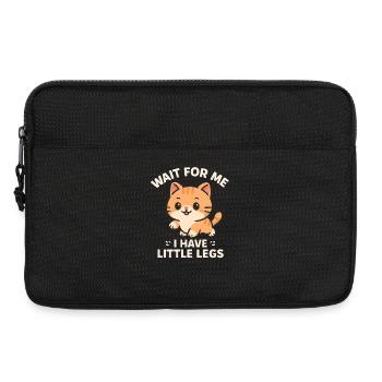 Katze Spruch Humor Meme Lustig Witzig Geschenkidee - Laptoptasche 13" - Schwarz - Vorne