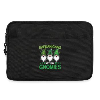 Streiche mit meinen Gnomen St. Patrick's - Laptoptasche 13" - Schwarz - Vorne