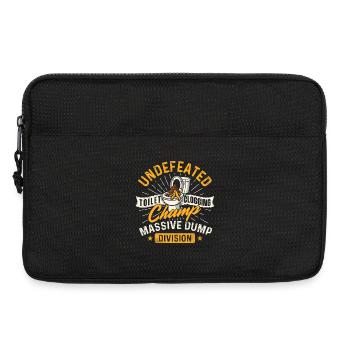 Toilettenverstopfung Champ Müllabteilung - Laptoptasche 13" - Schwarz - Vorne