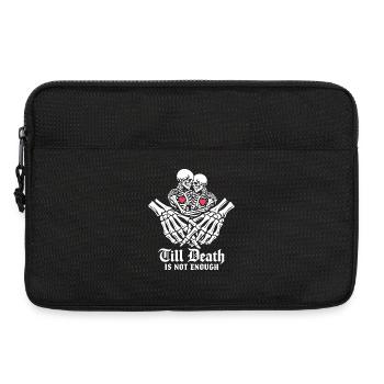 Till death is not enough | Skelett | ewige Liebe - Laptoptasche 13" - Schwarz - Vorne