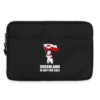 Grönland Nein zum Bärenverkauf - Laptoptasche 13" - Schwarz - Vorne