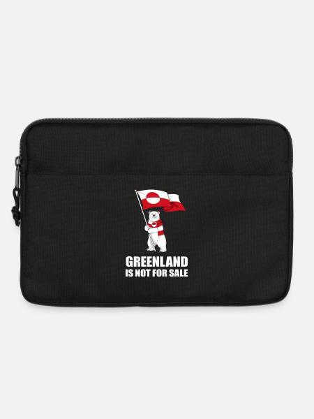 Grönland Nein zum Bärenverkauf - Laptoptasche 13" - Schwarz