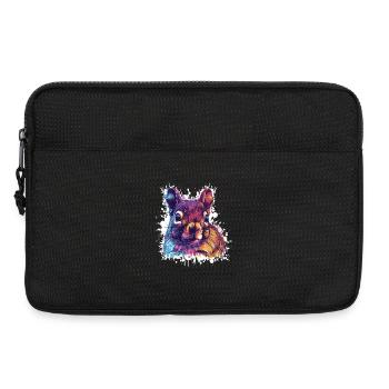 Contraste de couleur Écureuil PopArt - Sacoche pour ordinateur portable 13 pouces - noir - Devant