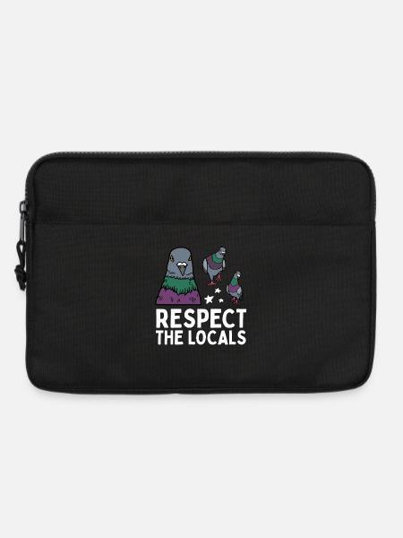 Respect the Locals Pigeons Coo - Laptop bag 13" - black