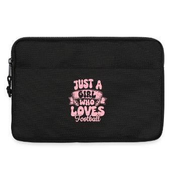 Just A Girl Who Loves Football Player Fan Season - Laptoptasche 13" - Schwarz - Vorne