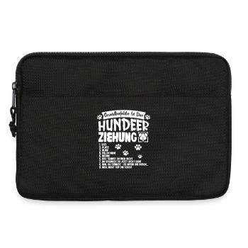 Basic Commands of Dog Training Dog Motif - Laptop bag 13" - black - Front