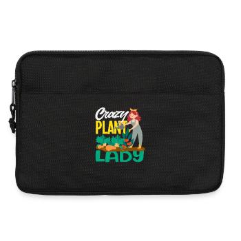 Plant Lover Plant Woman Funny Gardener - Laptop bag 13" - black - Front