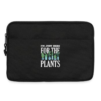 Les amateurs de plantes sont uniquement ici pour les plantes - Sacoche pour ordinateur portable 13 pouces - noir - Devant