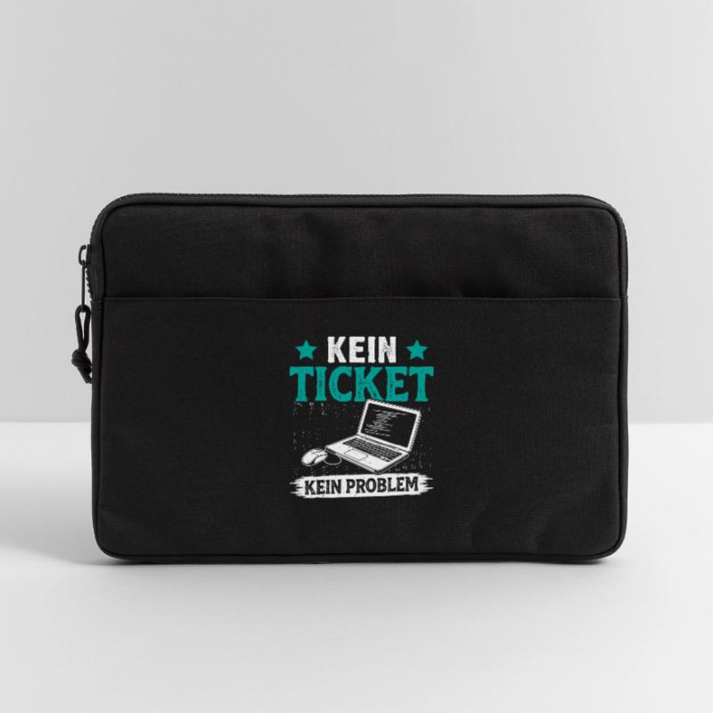 Nerd Computer NO TICKET NO PROBLEM FUNNY Laptop bag 13"