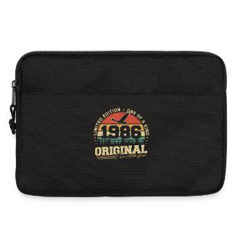 Original 1986 Vintage Vintage Anniversaire Rétro - Sacoche pour ordinateur portable 13 pouces - noir - Devant