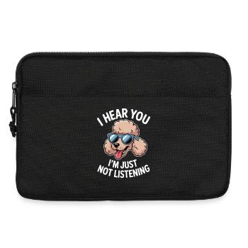 Poodle Sayings Dogs Funny Poodle Gift - Laptop bag 13" - black - Front