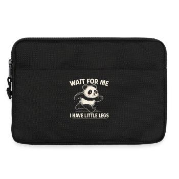 Panda Spruch Humor Meme Lustig Witzig Geschenkidee - Laptoptasche 13" - Schwarz - Vorne