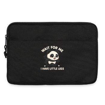 Panda Spruch Humor Meme Lustig Witzig Geschenkidee - Laptoptasche 13" - Schwarz - Vorne