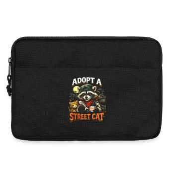 Adopt a Street Cat - Laptop bag 13" - black - Front
