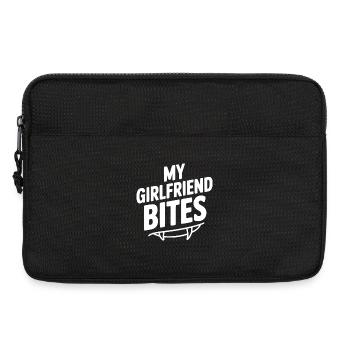 My Girlfriend Bites - Laptop bag 13" - black - Front