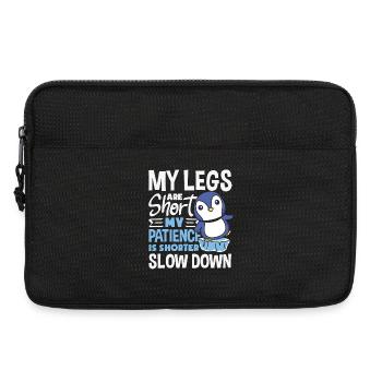 Warte Auf Mich, Ich Habe Kleine Beine - Laptoptasche 13" - Schwarz - Vorne