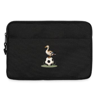 Duck balances soccer ball - Laptop bag 13" - black - Front