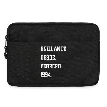 Date de naissance : février 1994 - Sacoche pour ordinateur portable 13 pouces - noir - Devant