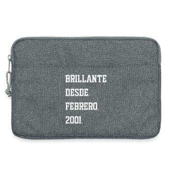 Birthdays: February 2001 - Laptop bag 13" - heather grey - Front